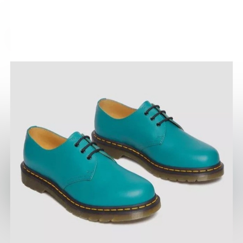 New Doc Martens 1461 (31009) Oxford Shoe, Smooth Leather- Teal Green- W6, M5